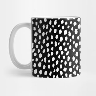 Reverse Dalmatian Spot Pattern (black/white) Mug